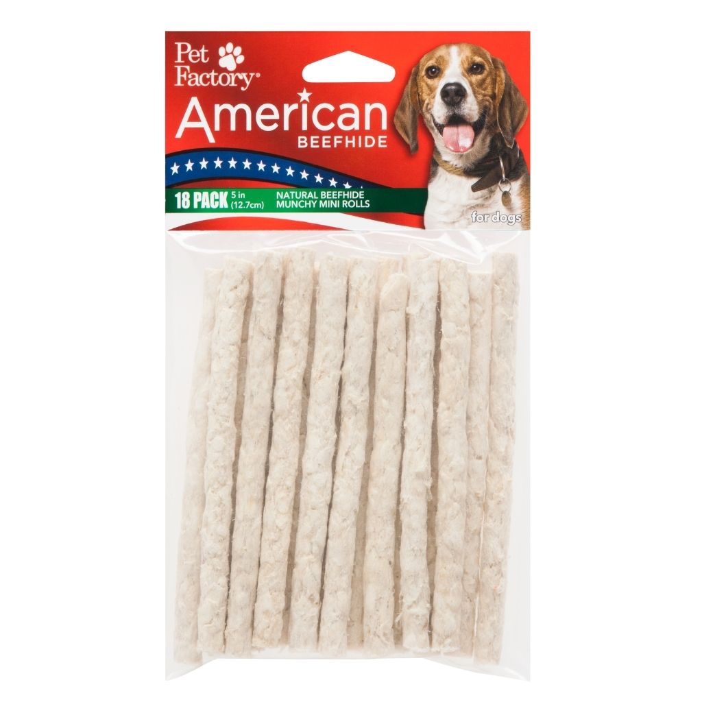Pet Factory - Munchy Mini Rolls Rawhide