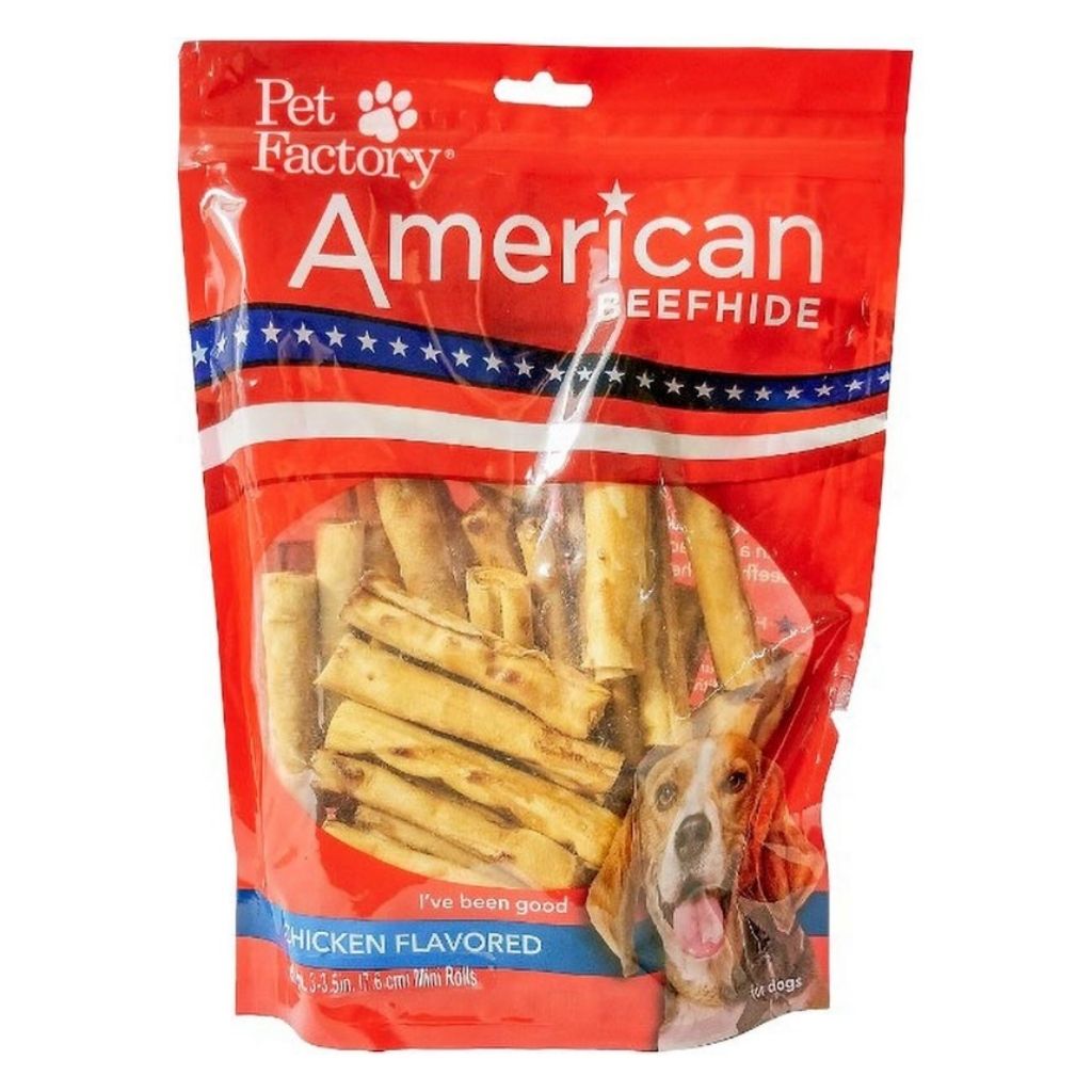 Pet Factory - Mini Rolls Rawhide American Beefhide 3" 40 pack