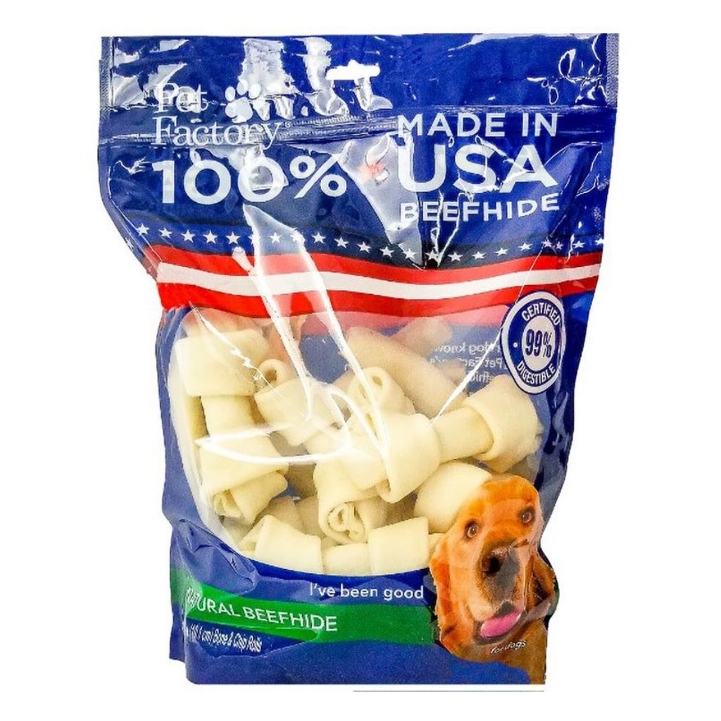 Pet Factory - Rawhide Assortment Small Dog Beefhide 4-5" 25 pack