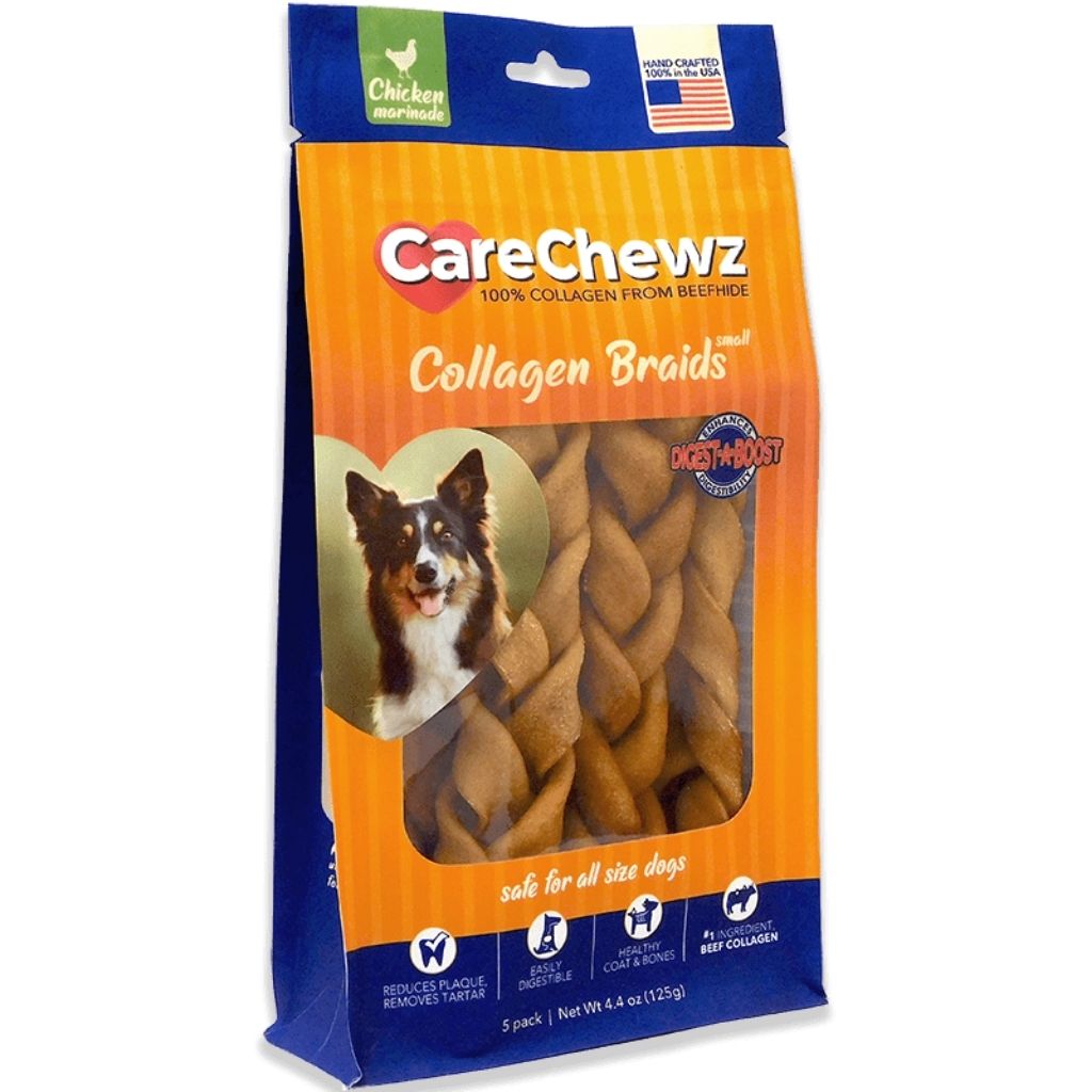 Pet Factory - CareChewz Braided Collagen Chews 5 Pack 6-7' - Southern Agriculture