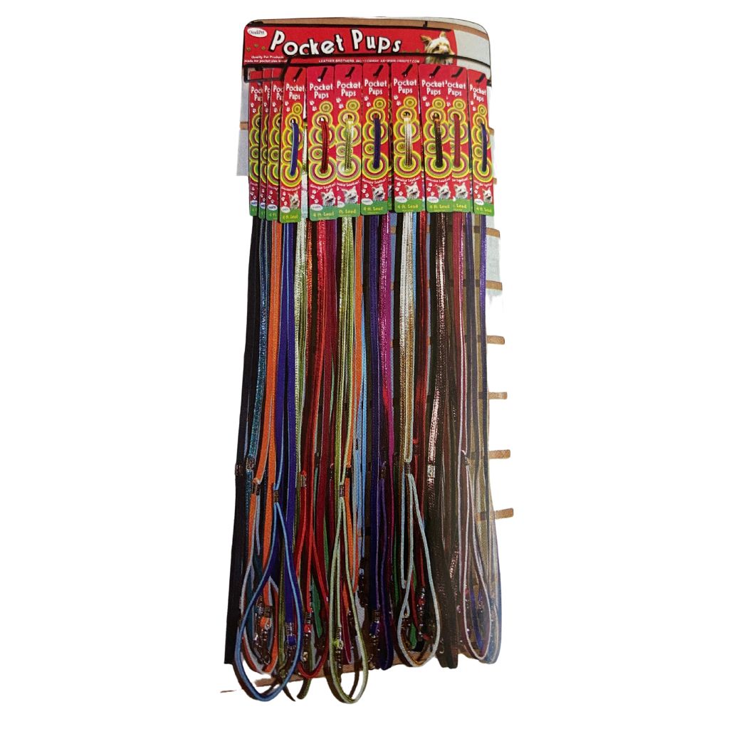 Leather Brothers - Lead Leather Pocket Pups 5/16"x4'