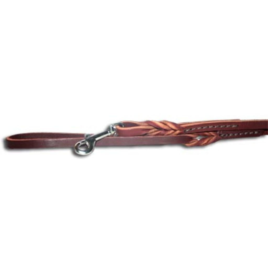 Leather Brothers - Lead Leather W/ Braided & Sewn on Snap Burgandy