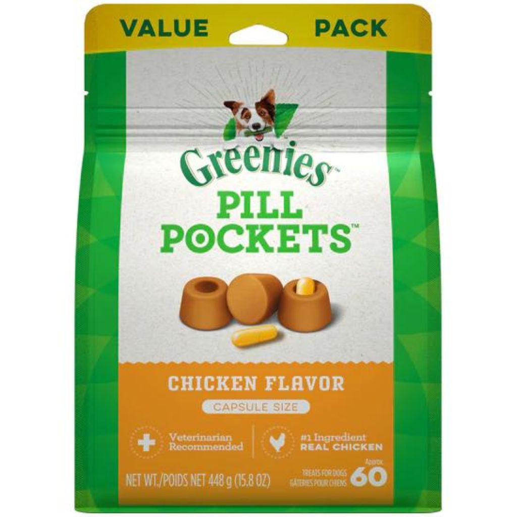 Pill Pocket Capsules Chicken For Dogs 60 Count