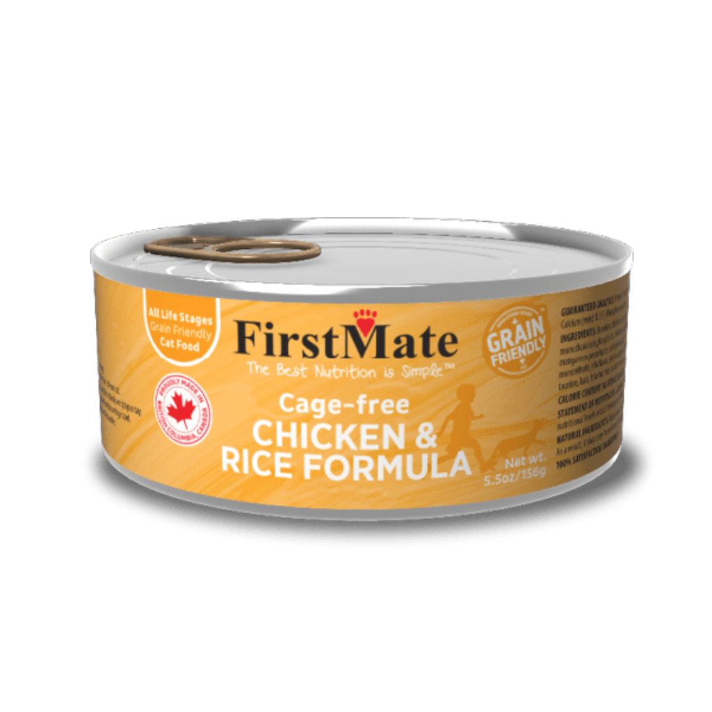 First Mate - Grain Friendly Cage Free Chicken & Rice Cat Cans