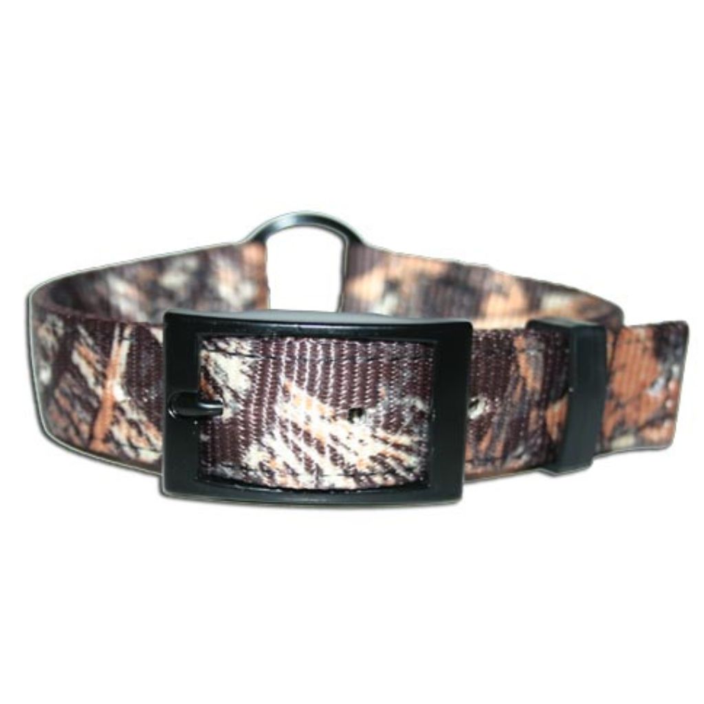 Leather Brothers -Collar Nylon Double Thick Real Tree Max4 With Center Ring