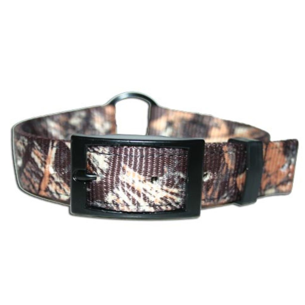 Leather Brothers - Collar Nylon Double Thick Real Tree Max4 With Center Ring