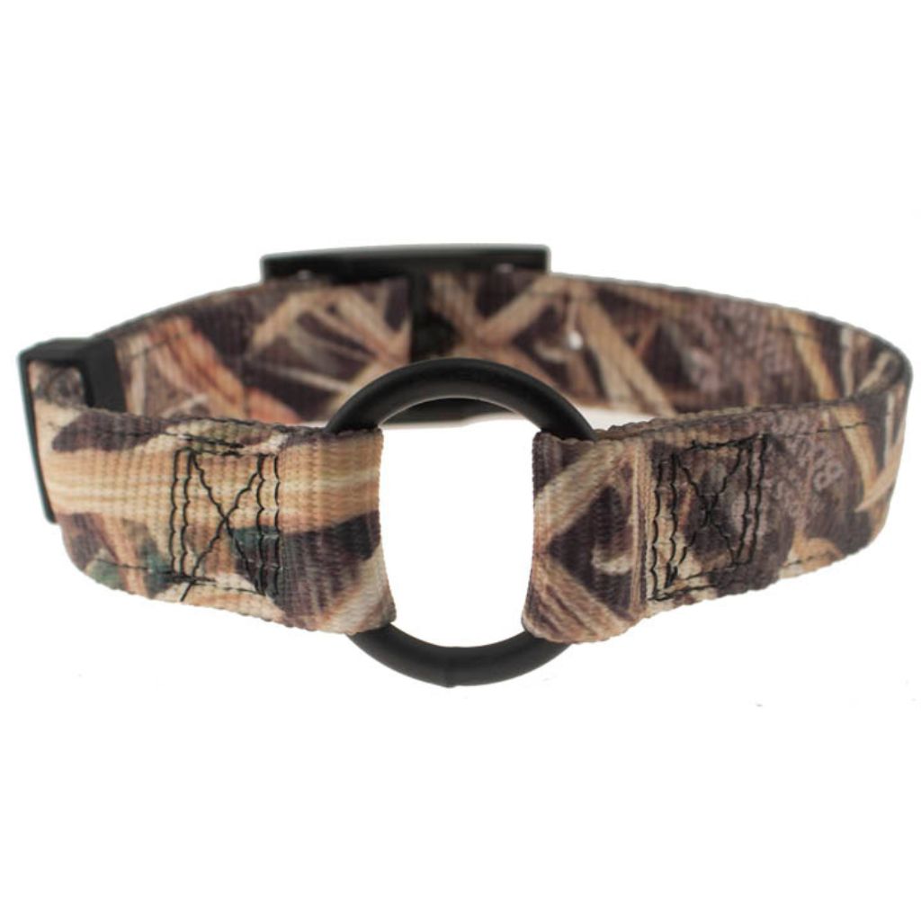Leather Brothers - OmniPet Collar Nylon DT Shadow Grass Blades Camo With Center Ring