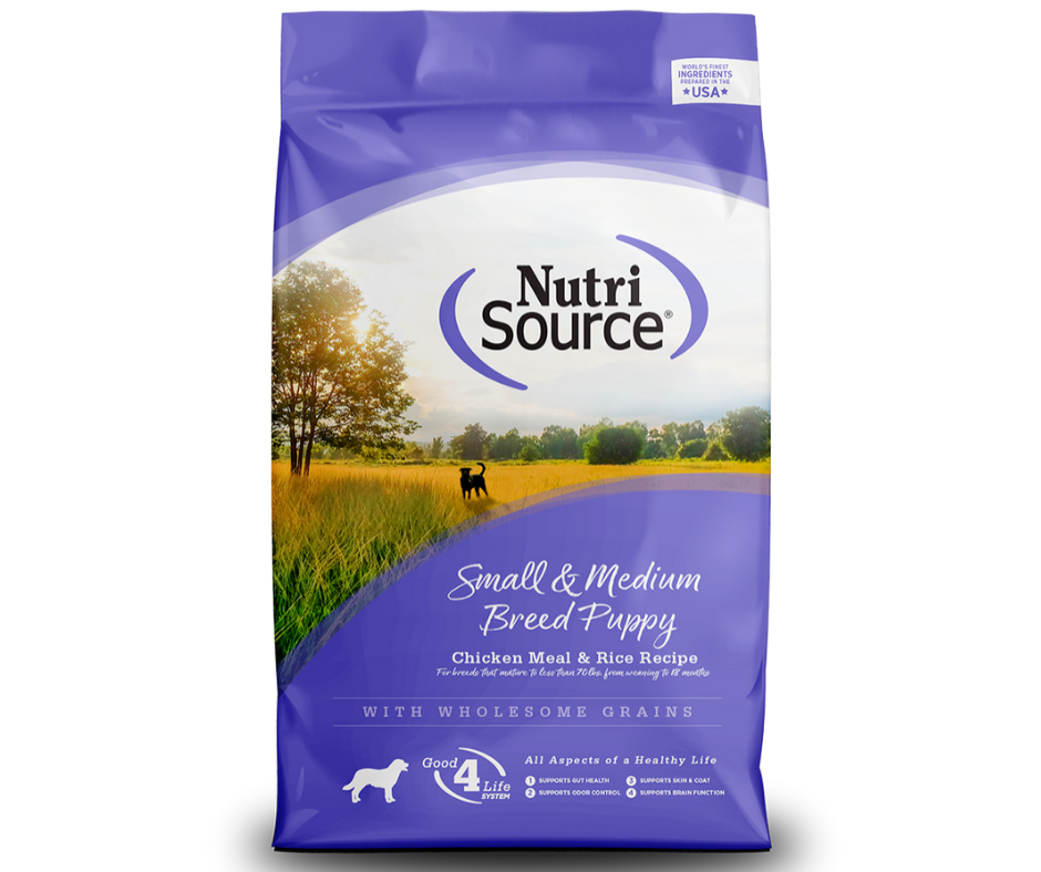 NutriSource - Small/Medium Breed, Puppy Chicken Meal and Rice Recipe Dry Dog Food-Southern Agriculture