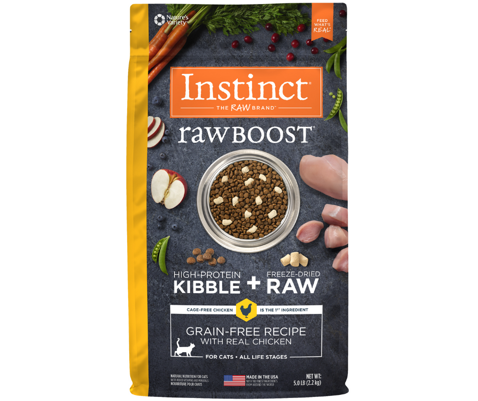 Nature's Variety Instinct, Raw Boost - All Cat Breeds, All Life Stages Grain-Free Real Chicken Recipe Dry Cat Food-Southern Agriculture
