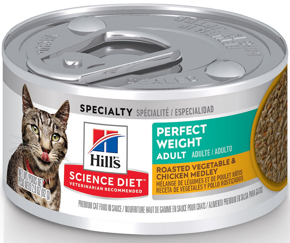 Hill s Science Diet Overweight Adult Cat Perfect Weight Roasted Veg