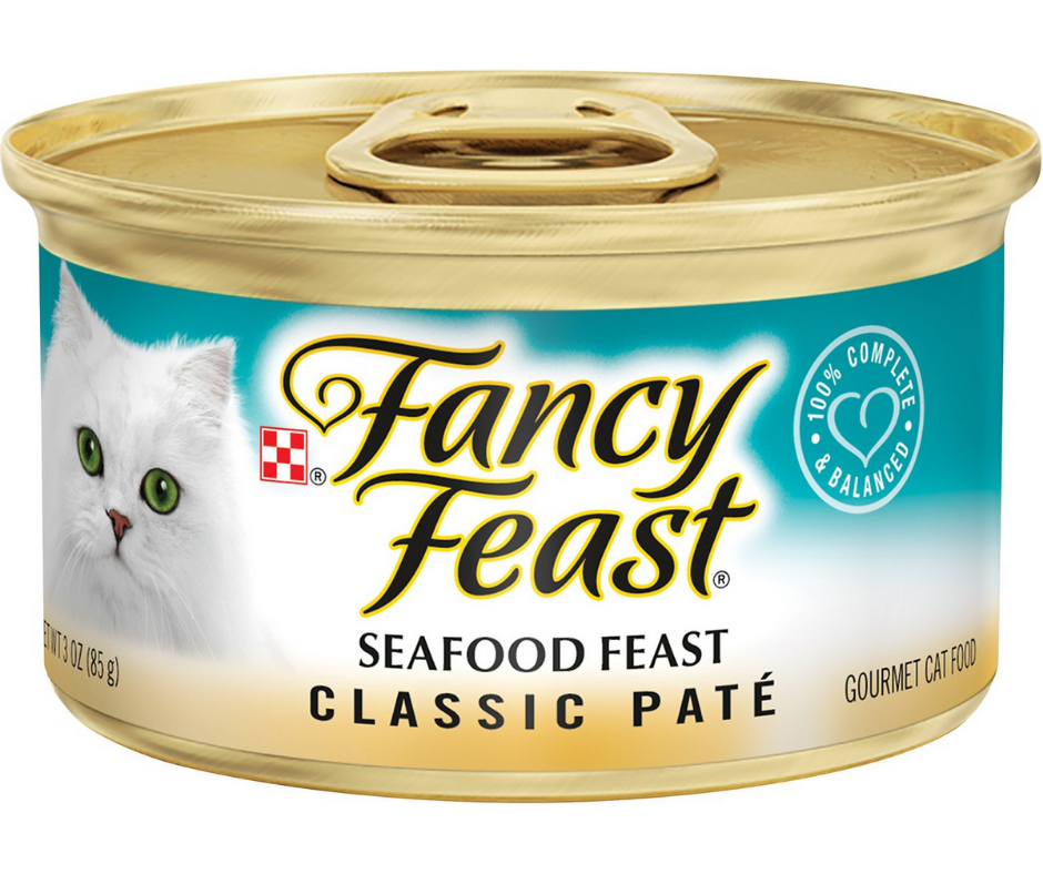 Purina Fancy Feast All Breeds, Adult Cat Classic Paté Seafood Recipe