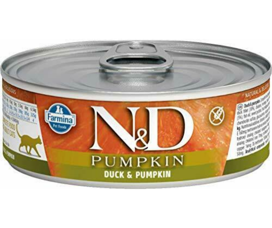 Farmina Pet Foods, N&D Pumpkin - All Breeds, Adult Cat Duck and Pumpkin Recipe Canned Cat Food-Southern Agriculture