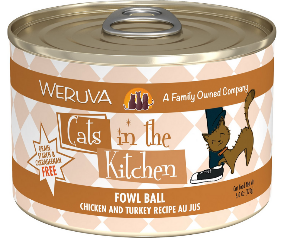 Weruva Cats in the Kitchen All Breeds Adult Cat Fowl Ball Grain F