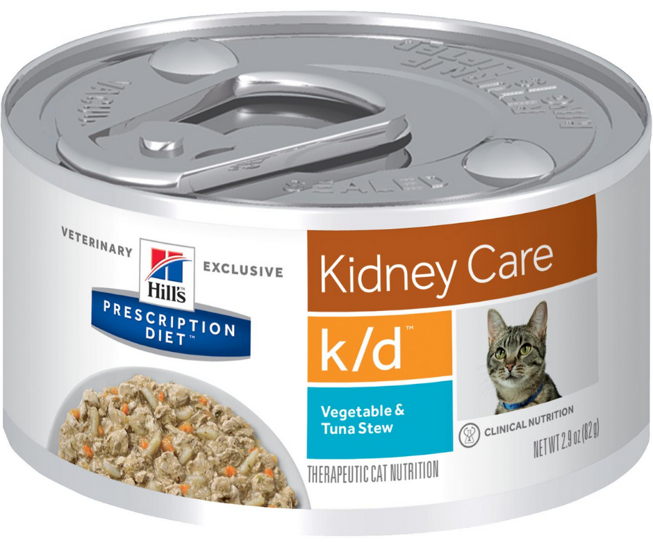 Hill's Prescription Diet - k/d Kidney Care Feline Vegetable & Tuna Stew Canned Cat Food-Southern Agriculture