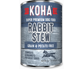 KOHA, Minimal Ingredient - All Breeds, Adult Dog Rabbit Stew Recipe Canned Dog Food-Southern Agriculture
