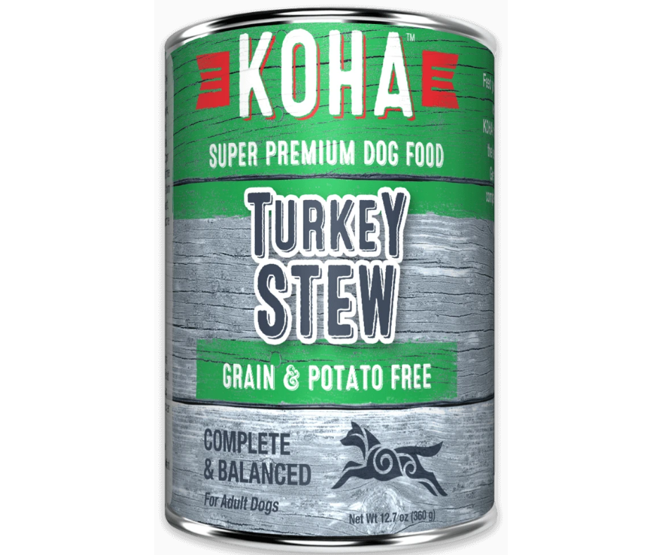 KOHA, Minimal Ingredient All Breeds, Adult Dog Turkey Stew Recipe Ca