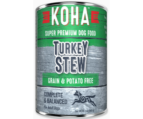 KOHA, Minimal Ingredient - All Breeds, Adult Dog Turkey Stew Recipe Canned Dog Food-Southern Agriculture