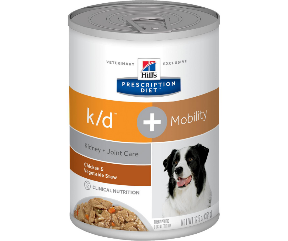 Hill's Prescription Diet - k/d Kidney Care + Mobility Care - Chicken & Vegetable Stew Formula Canned Dog Food-Southern Agriculture