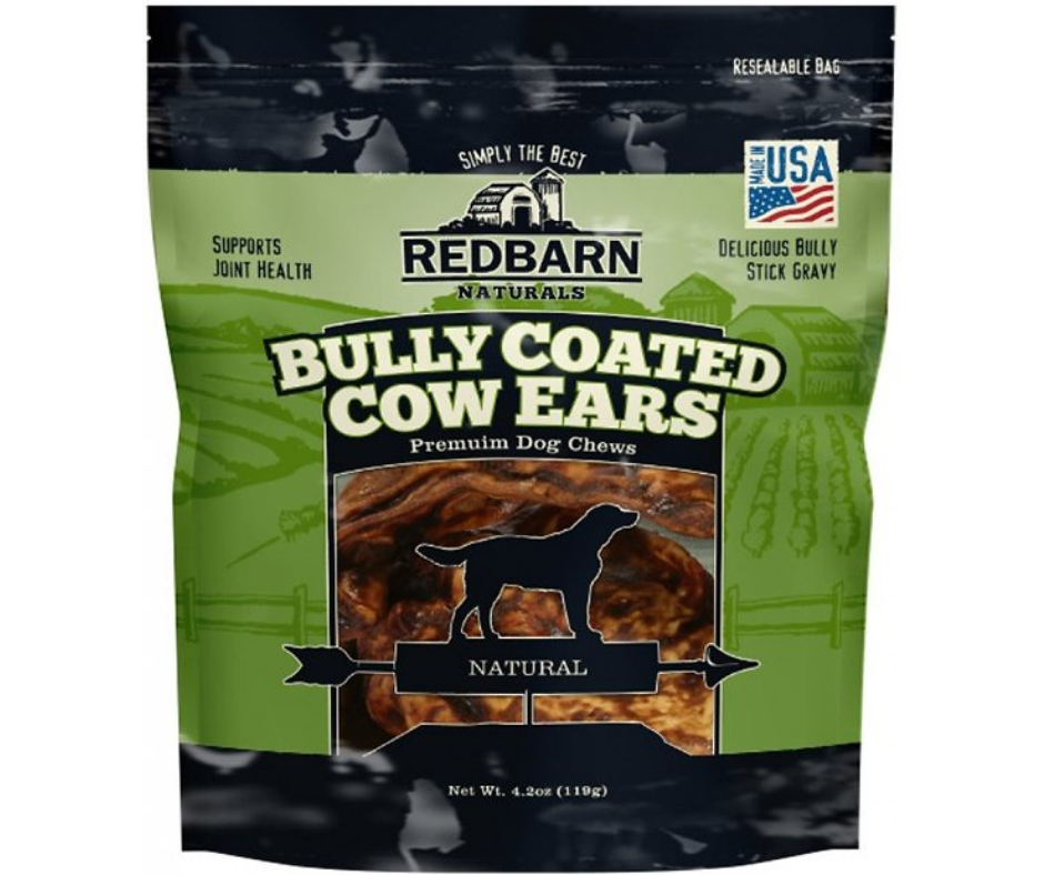 Redbarn - Naturals Bully Coated Cow Ears. Dog Treats.-Southern Agriculture