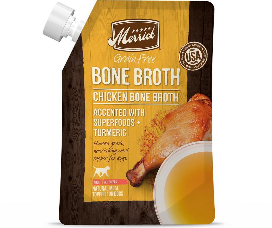 Merrick Chicken Bone Broth Grain Free Dog Food Topper