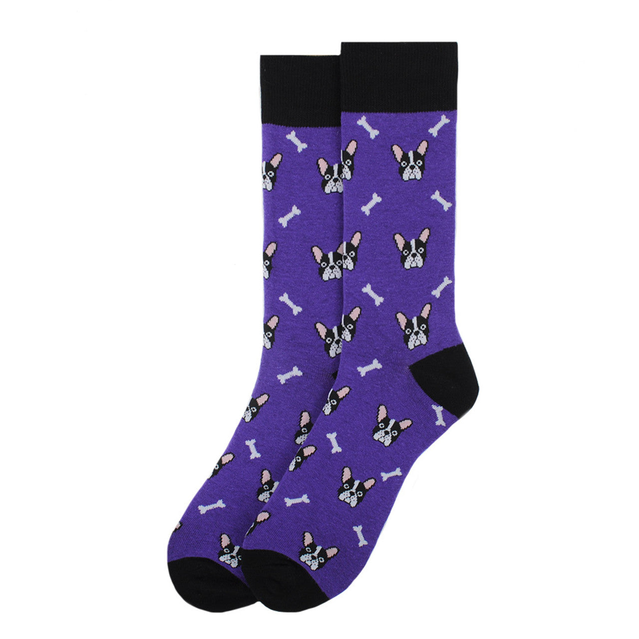 Selini NewYork Women's Socks French Bulldog & Bones