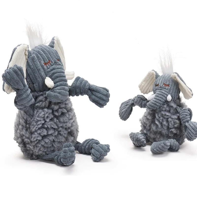 Allure Pet Products - Fluffer Knottie Ellamae The Elephant - Cord & HuggleFleece