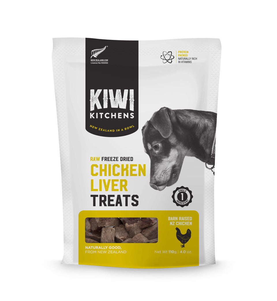 Kiwi Kitchens - Chicken Liver Treats Raw Freeze Dried Barn Raised