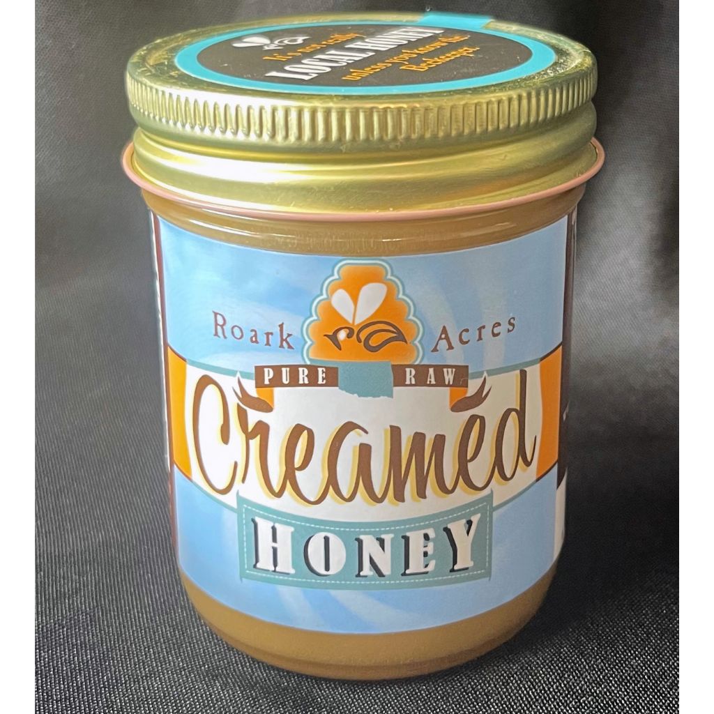 Oklahoma Okie Honey Original Creamed Honey 12 oz. Jar from Roark Acres Honey Farms