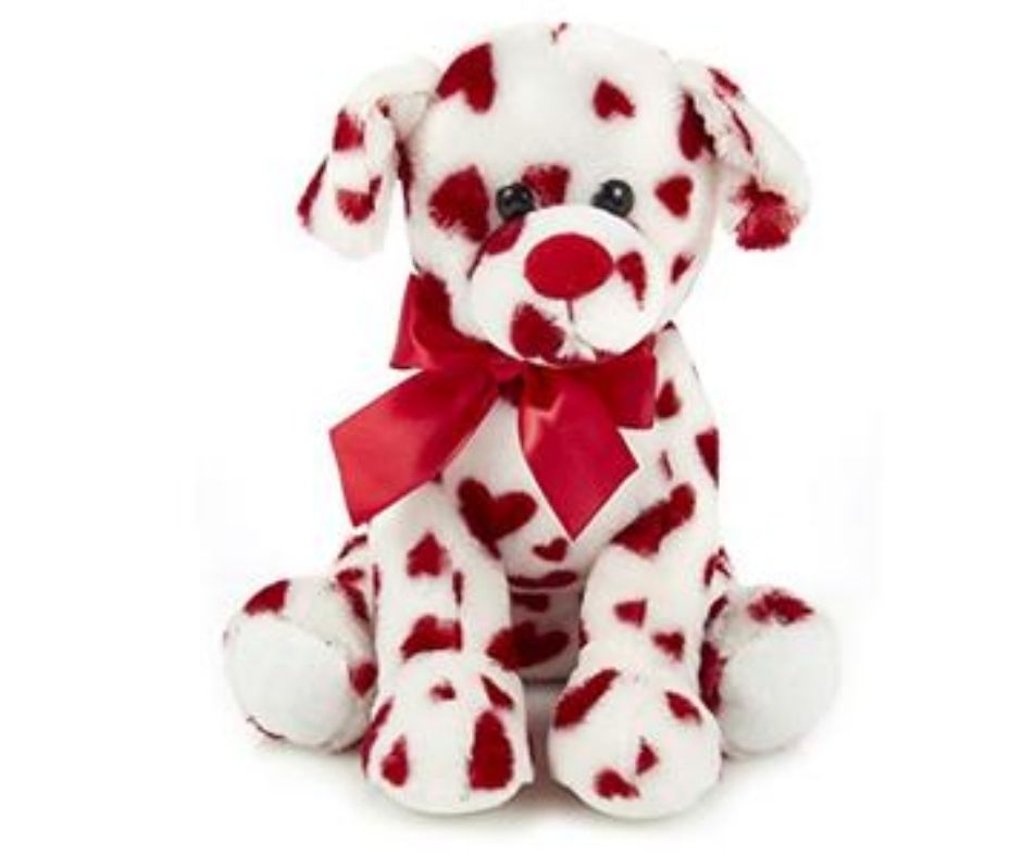 valentines stuffed dog