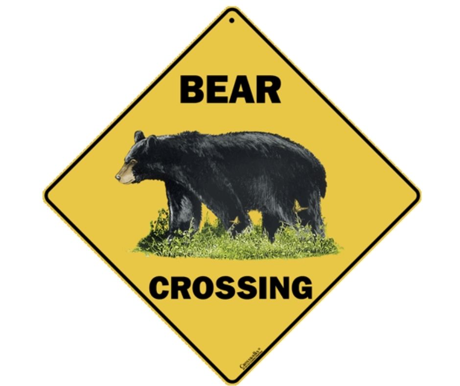 Bear Crossing Sign by Crosswalks-Southern Agriculture