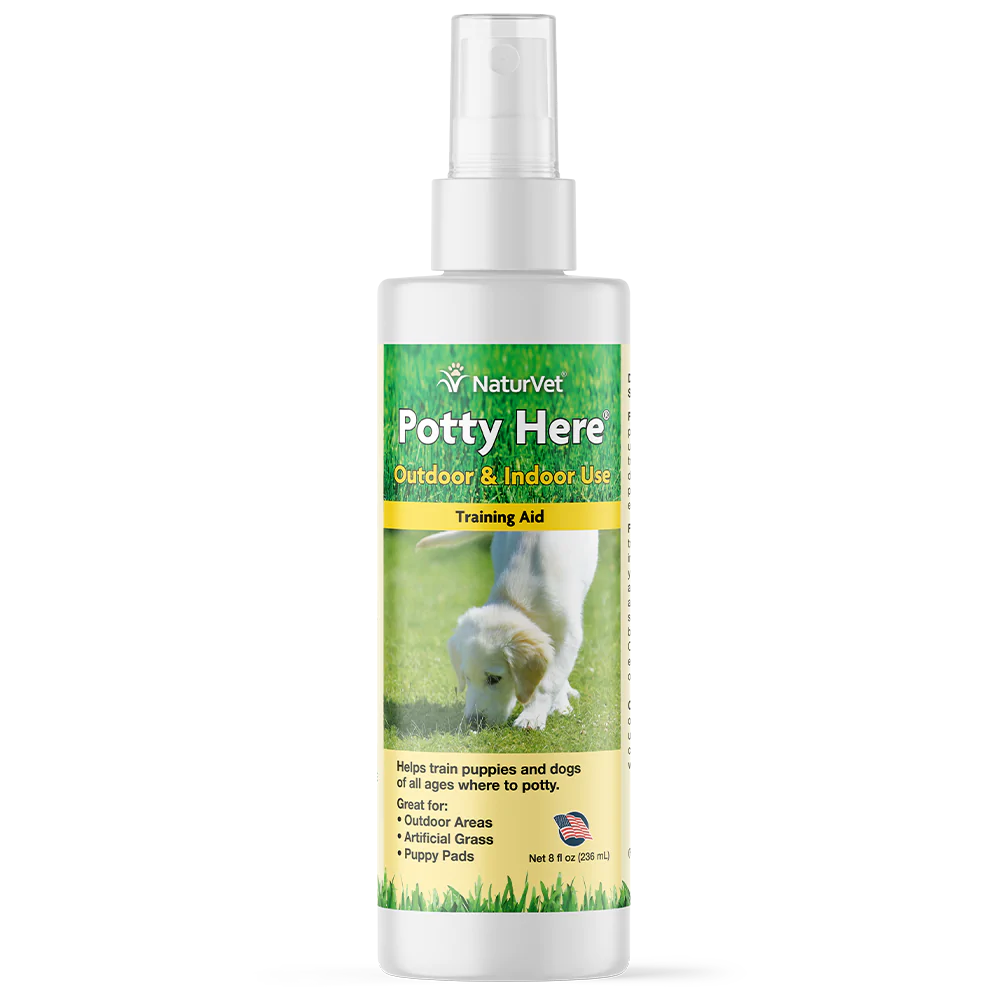 Potty Here Outdoor & Indoor Training Aid by Naturvet 8 oz.
