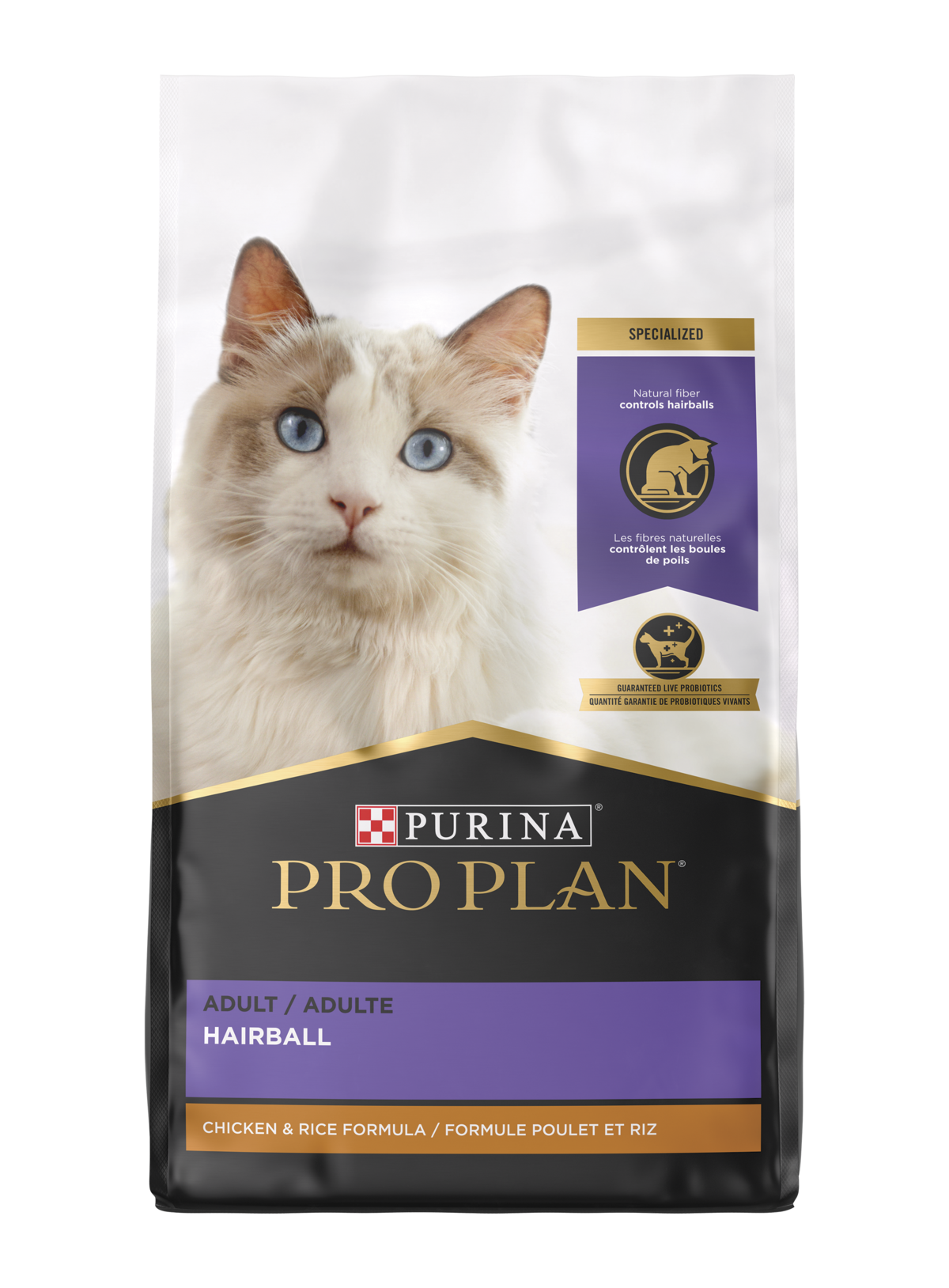 Purina Pro Plan All Breeds, Adult Cat Hairball Management Chicken