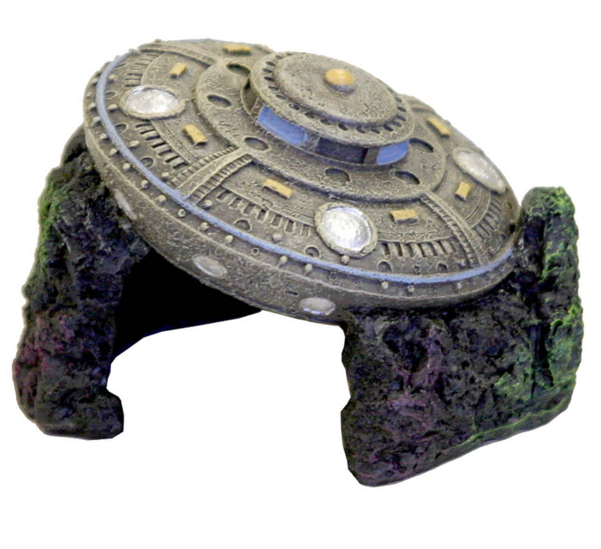 Blue Ribbon - Crashed UFO With Cave Ornament