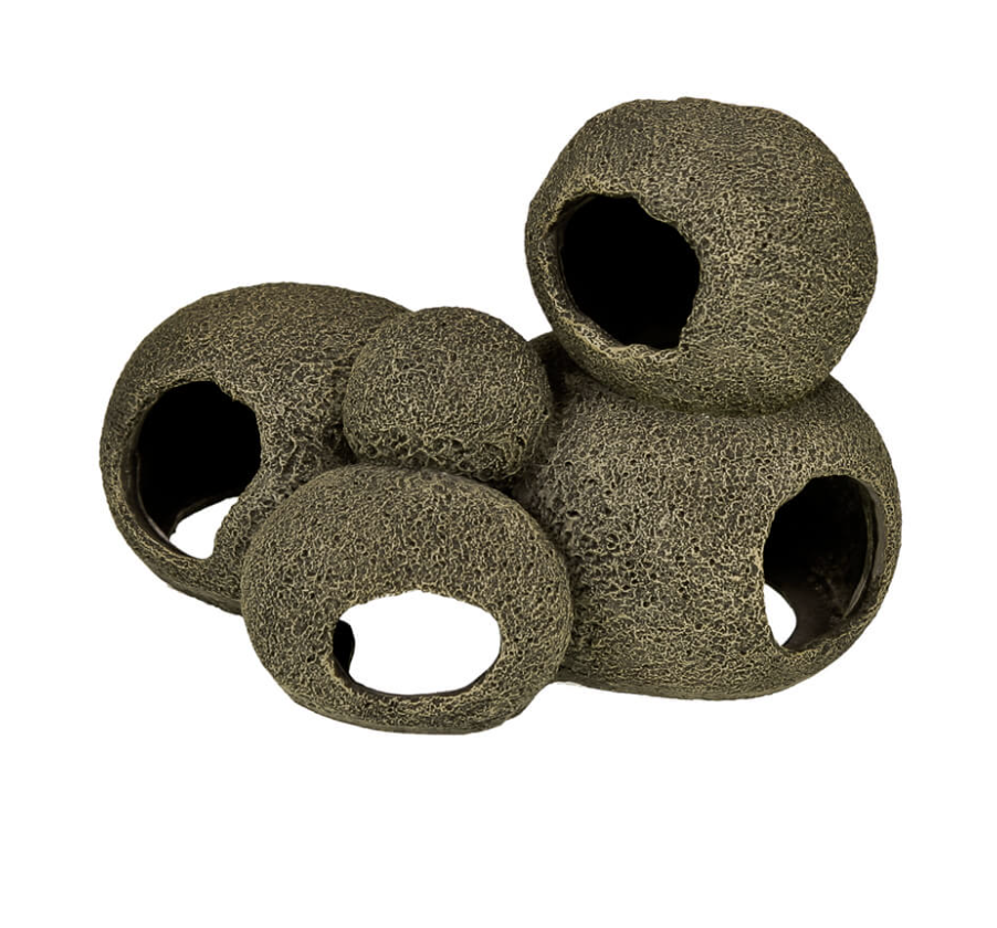 Blue Ribbon - Swim Through Stone Pile Small Ornament