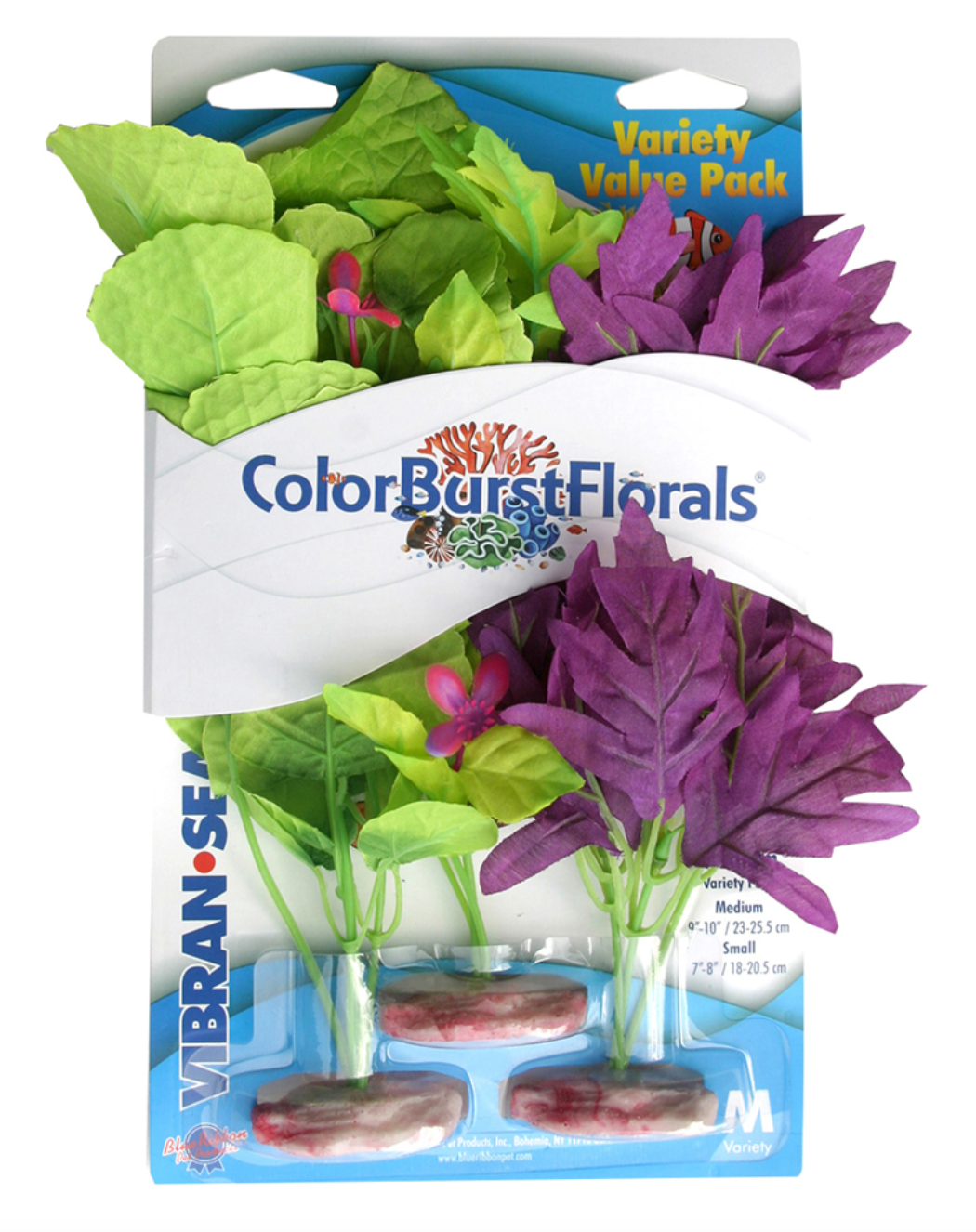 Blue Ribbon - Variety Pack Plants Medium Color Burst Florals Silk-Style
