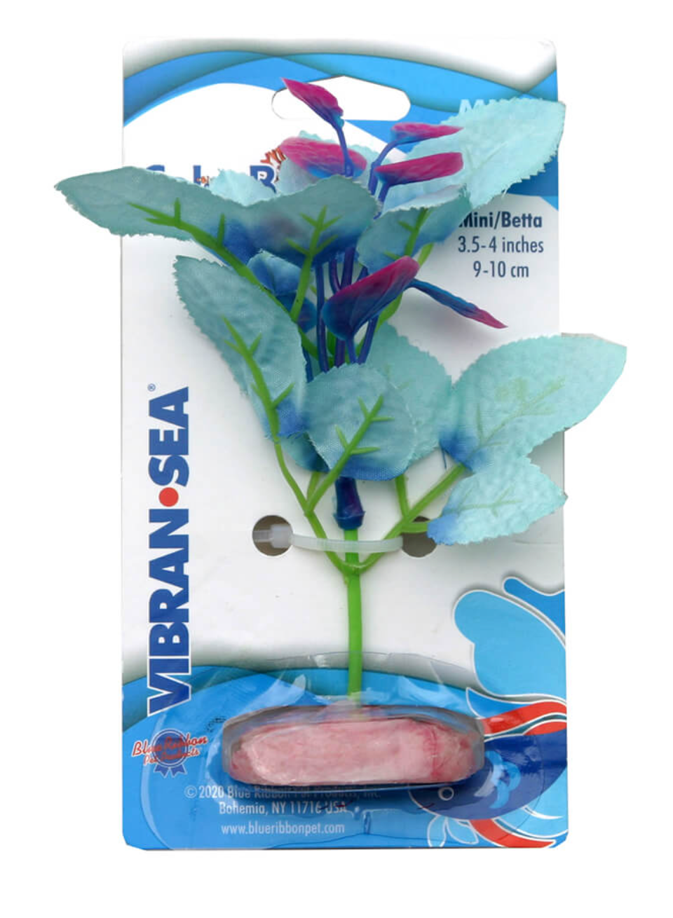 Blue Ribbon - Willow Leaf Plant Blue Silk-Style With Resin Base