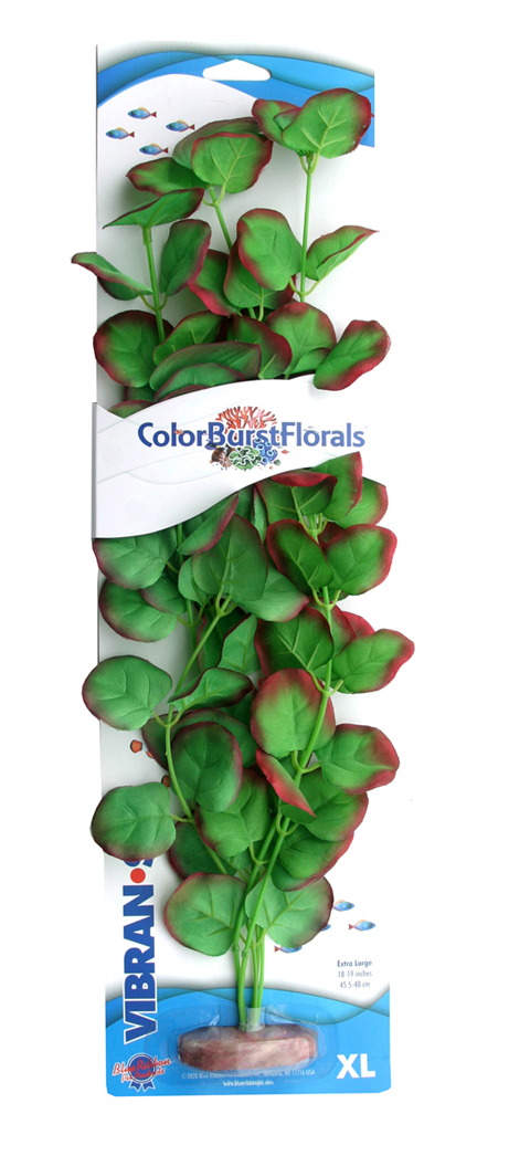 Blue Ribbon - Apple Leaf Plant Green Silk-Style With Resin Base