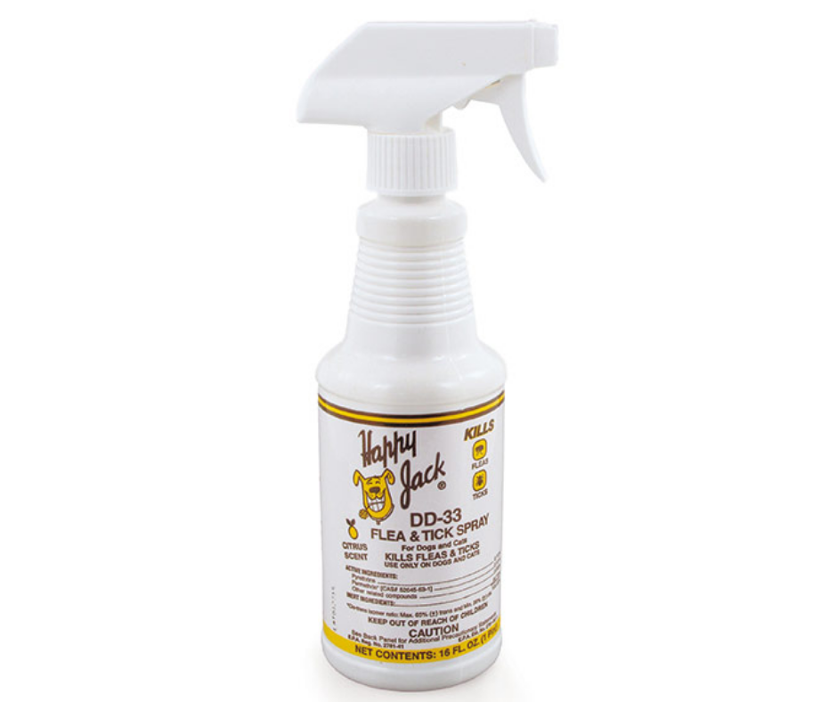 Happy Jack DD-33 Flea & Tick Spray 16 oz.-Southern Agriculture