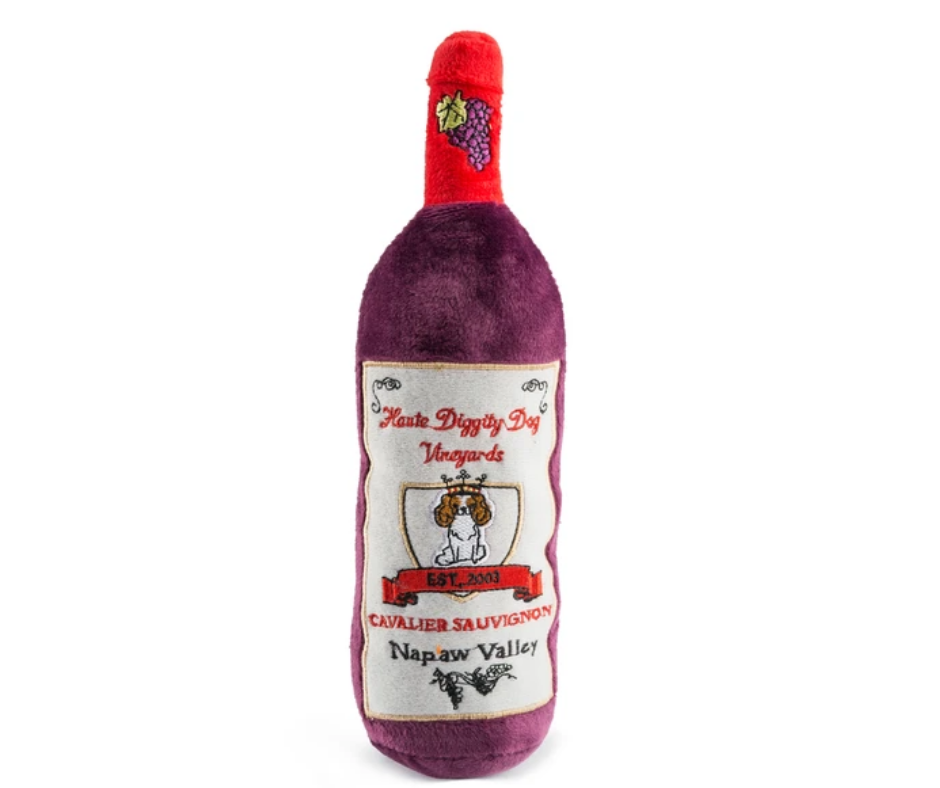 Haute Diggity Dog - Cavalier Sauvignon Wine Plush. Dog Toy.-Southern Agriculture