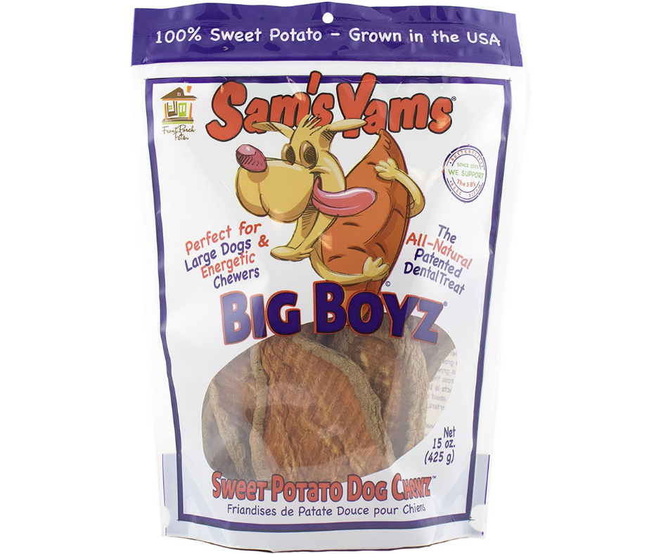 Front Porch Pets - Sam's Yams Big Boyz Sweet Potato. Dog Treats.-Southern Agriculture