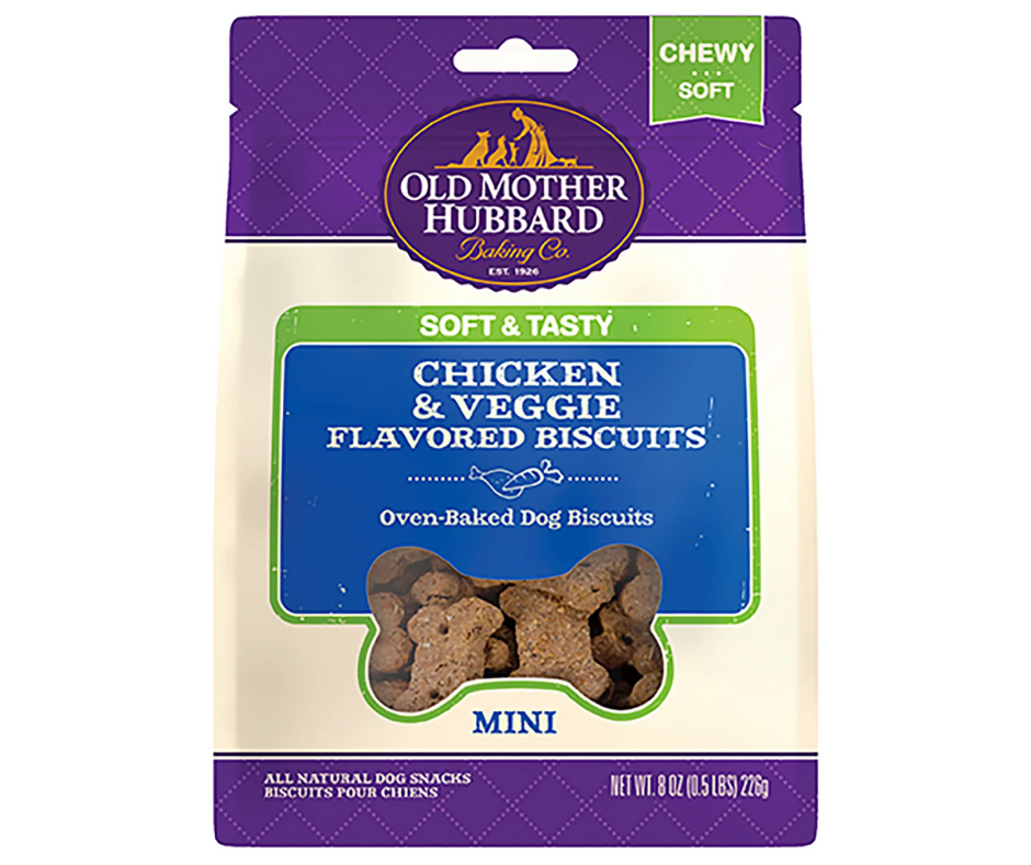 Old Mother Hubbard - Mini Soft & Tasty Chicken & Veggie Flavored Biscuit. Dog Treats.-Southern Agriculture