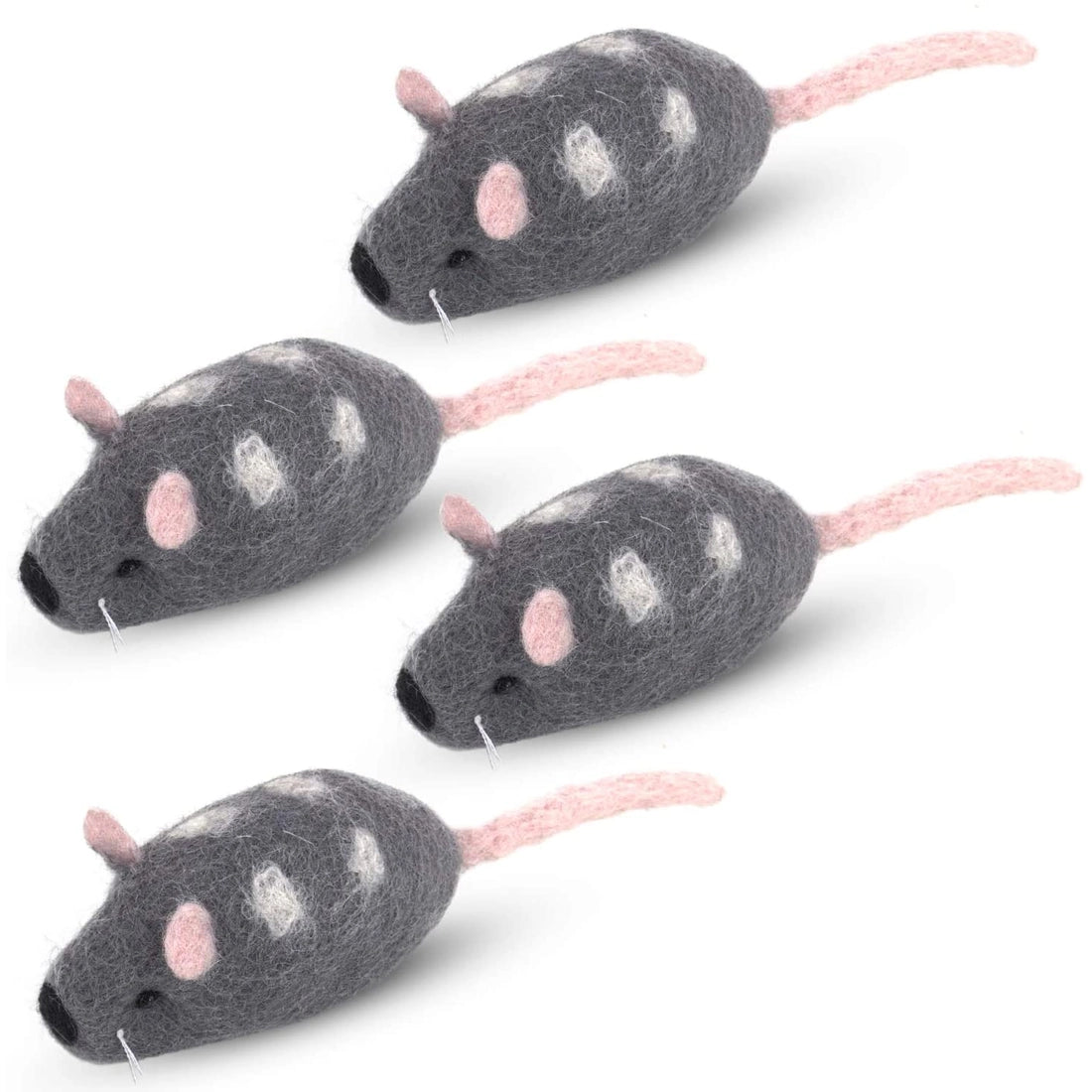 FeltCave - Felted Mouse Cat Toy 4 pack