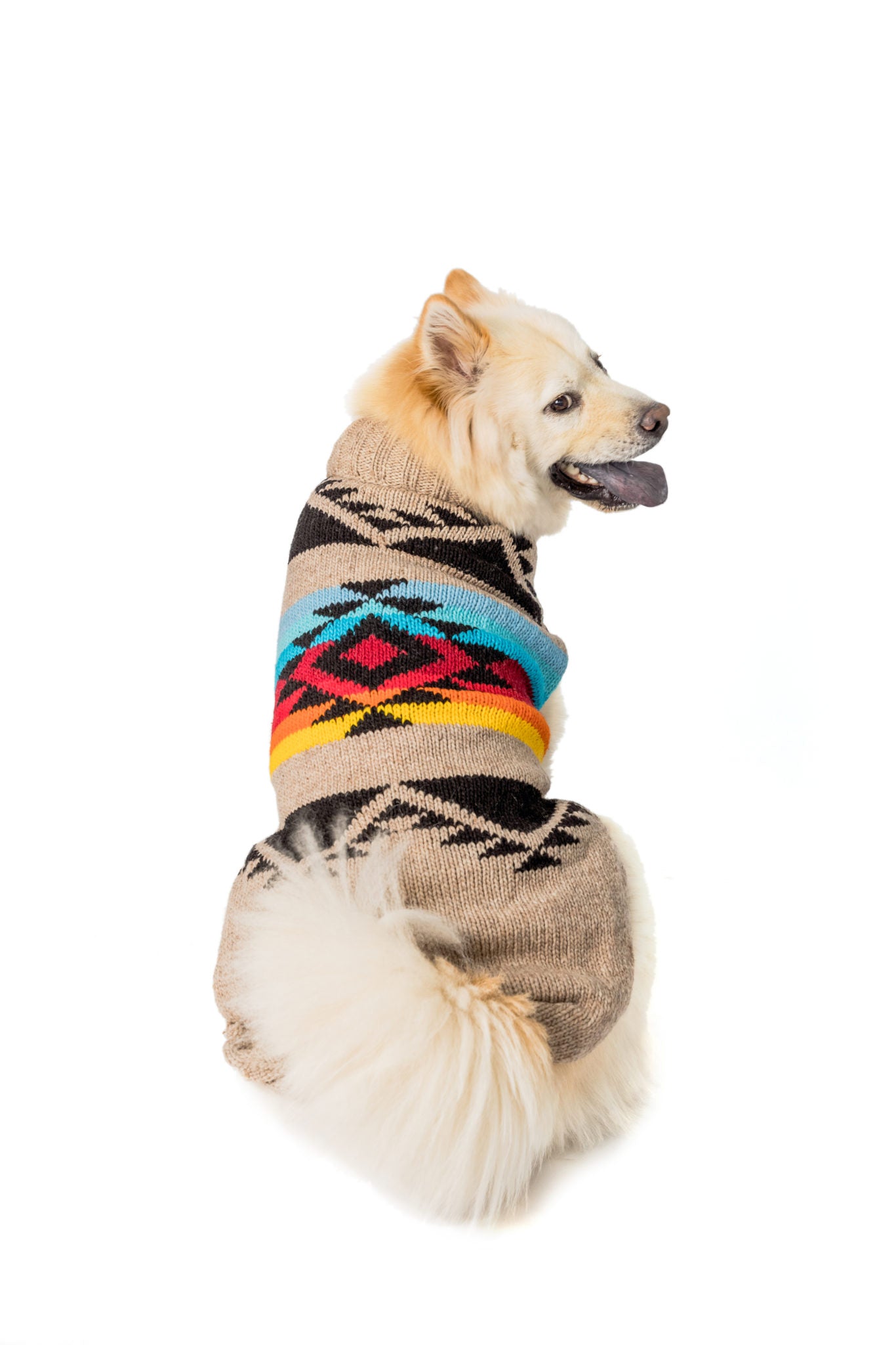 Chilly Dog Painted Desert Dog & Cat Sweater, Large