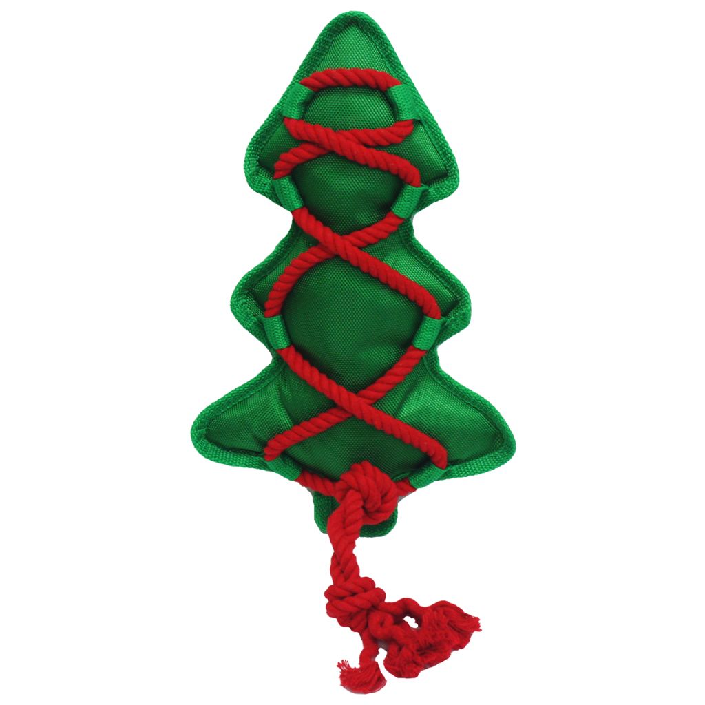 Multipet Cross Rope Christmas Tree Dog Toy