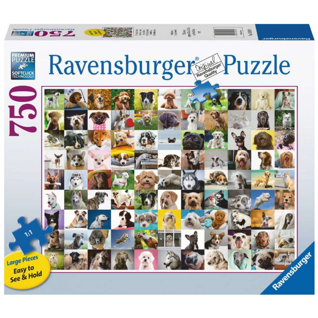 Ravensburger - Puzzle 99 Loveable Dogs