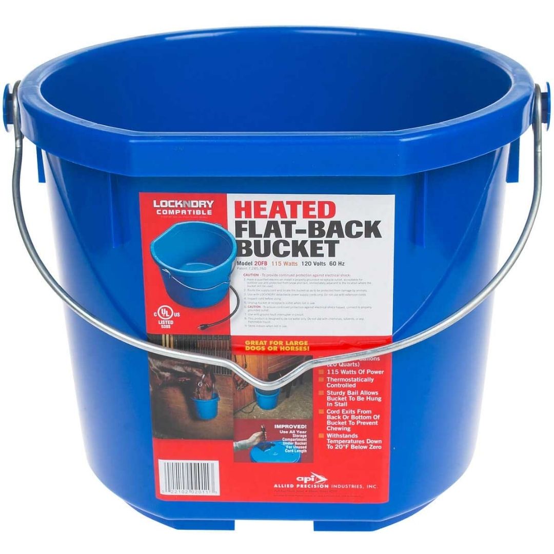 Heated 5 Gallon Flat-Back Bucket-Southern Agriculture