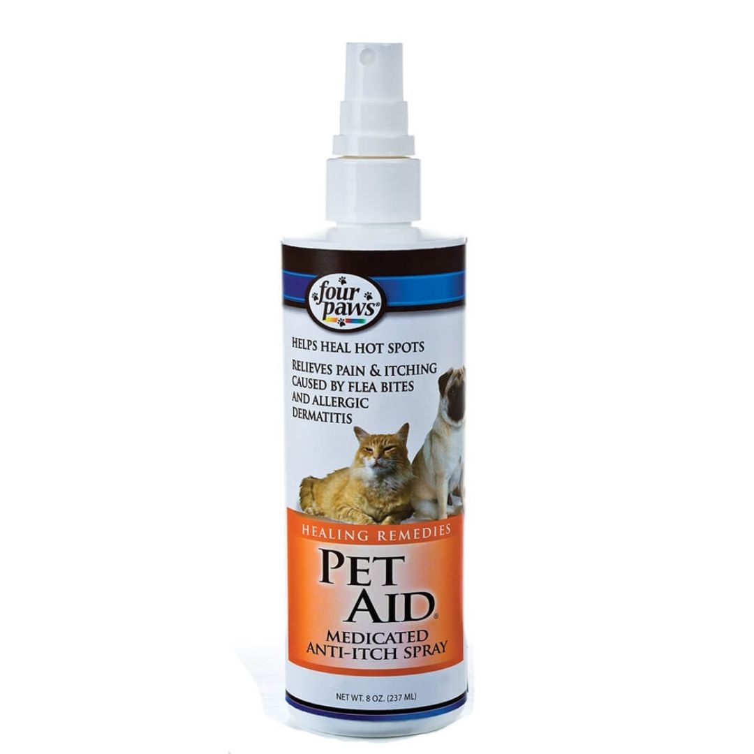 Four Paws Pet Aid Medicated Anti Itch Spray For Dogs Cats four-paws-pet-aid-medicated-anti-itch-spray-for-dogs-cats