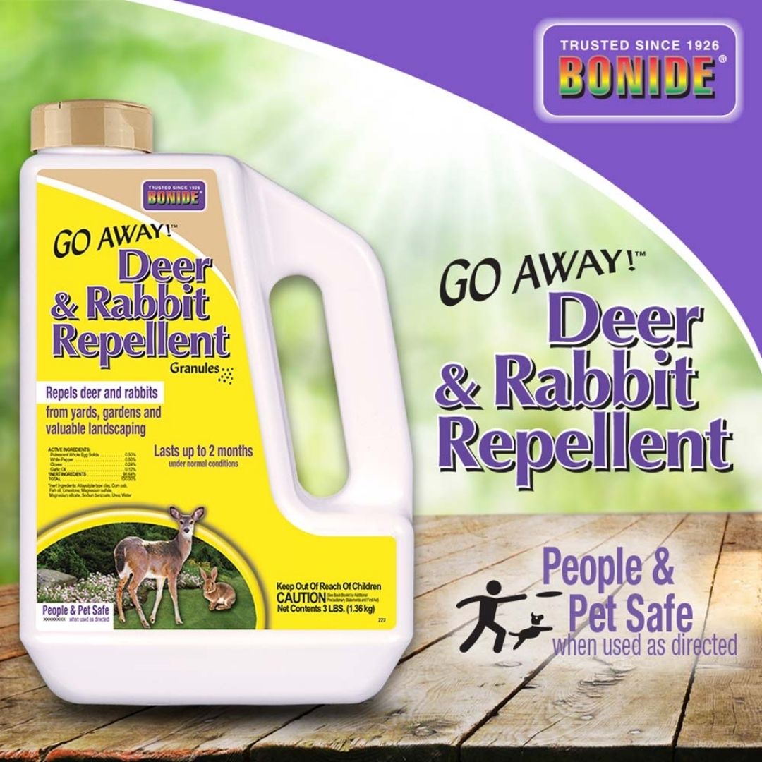 Bonide - Go Away! Deer and Rabbit Repellent Granules Pest & Insect Control-Southern Agriculture