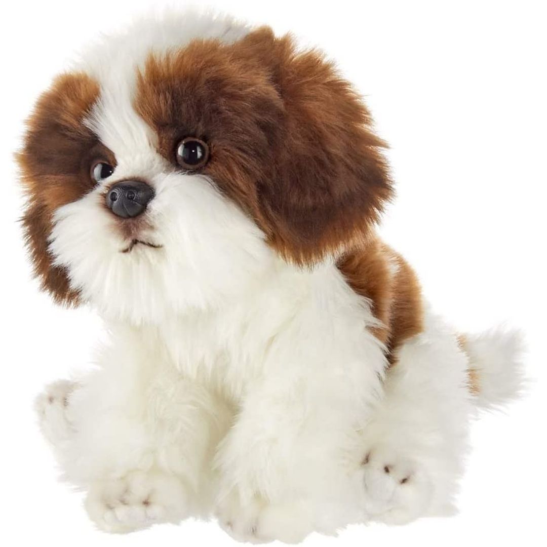 Bearington Bentley Plush Shih Tzu Dog Stuffed Animal, 13 Inches