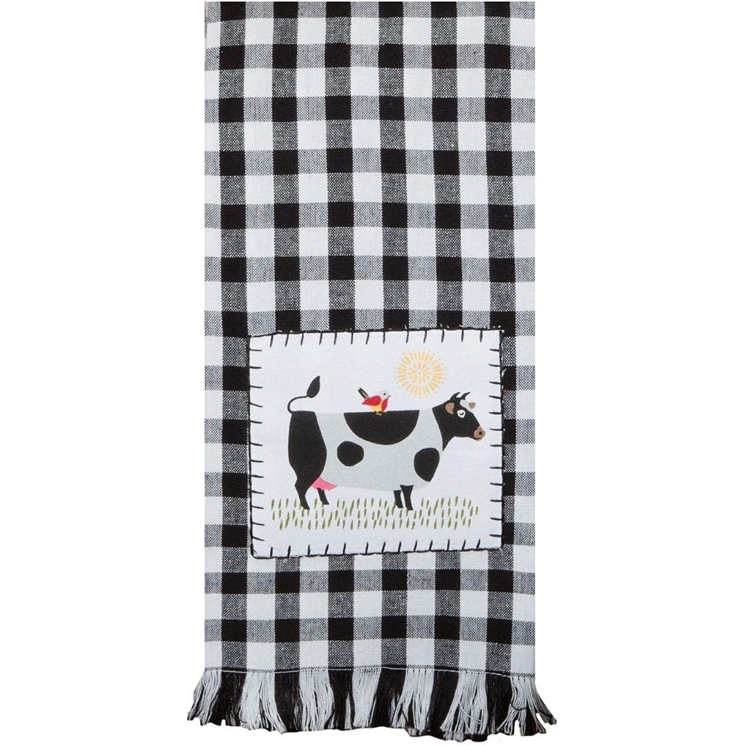 Tea Towel - White Buffalo Plaid